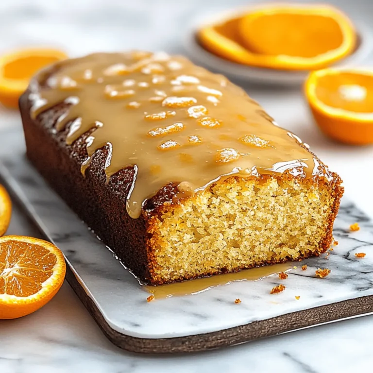 Date and Orange Loaf Cake with Orange Glaze