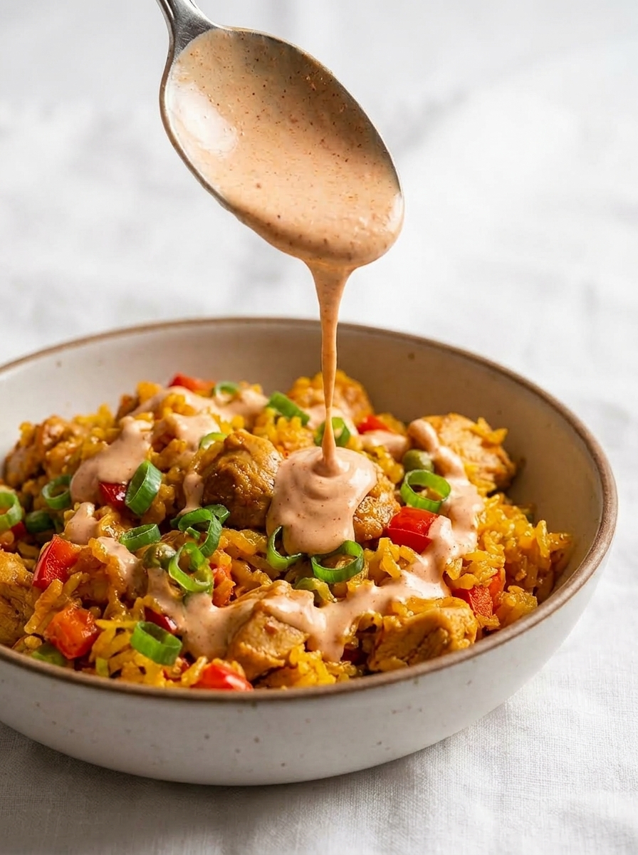 Portuguese chicken and rice - one pot recipe