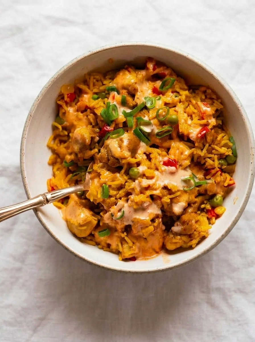 Portuguese chicken and rice - one pot recipe