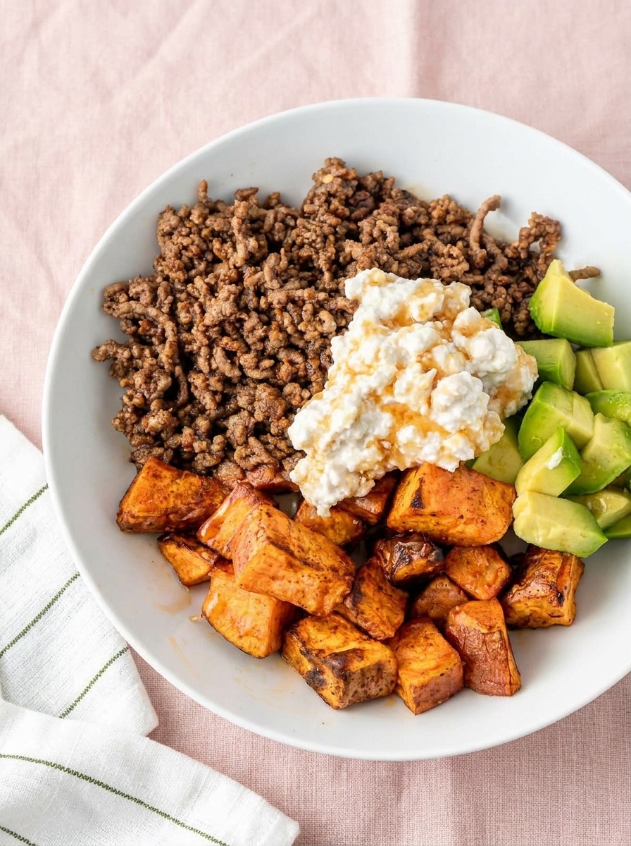 Hot Honey Sweet Potato Beef Bowl for Weeknight Meals